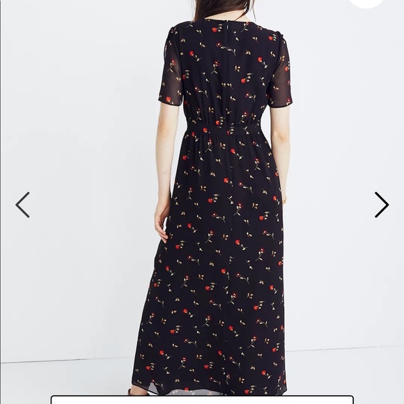 NWT Tulip Sleeve Maxi-dress in Sweet Blossoms - Picture 3 of 5